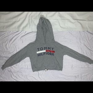 Cropped Tommy Hilfiger Hoodie- Size S